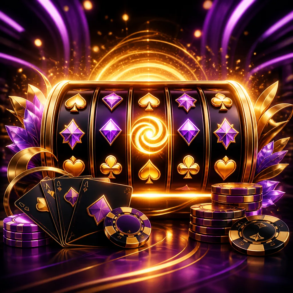 Slot Pacific Spins con simboli, luci dorate e atmosfera casino